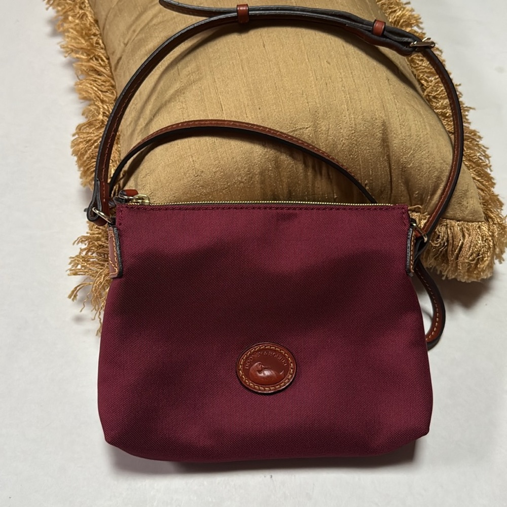 Dooney & Bourke Nylon Crossbody Pouchette Cranberry